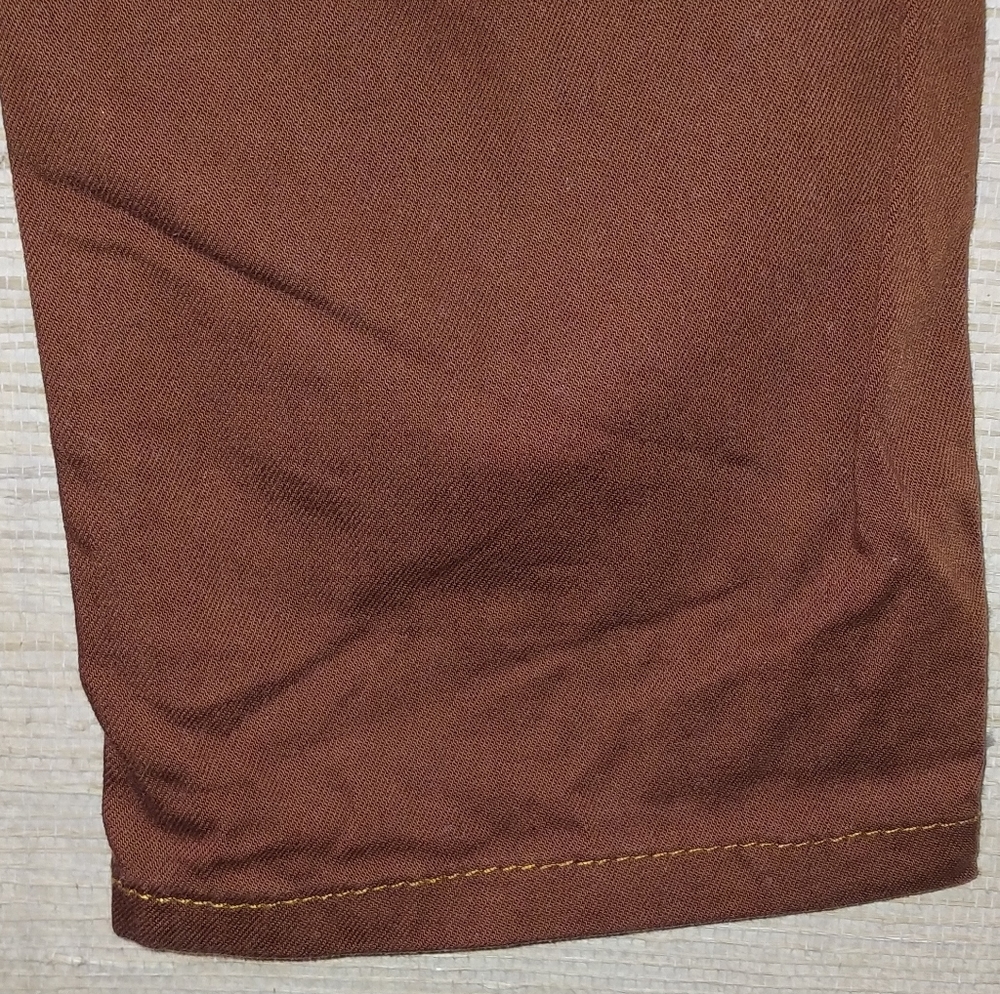 36 Points 5 Brown Pants with Red and White Tribal Pattern (15" by 36") - Picture 7 of 9